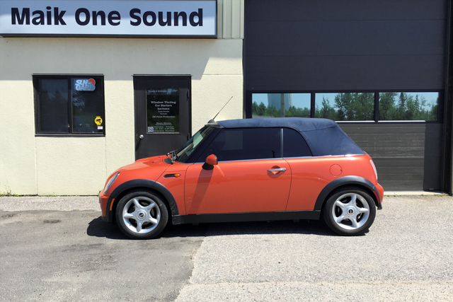 2010 Mini S with professional window tint in North Bay